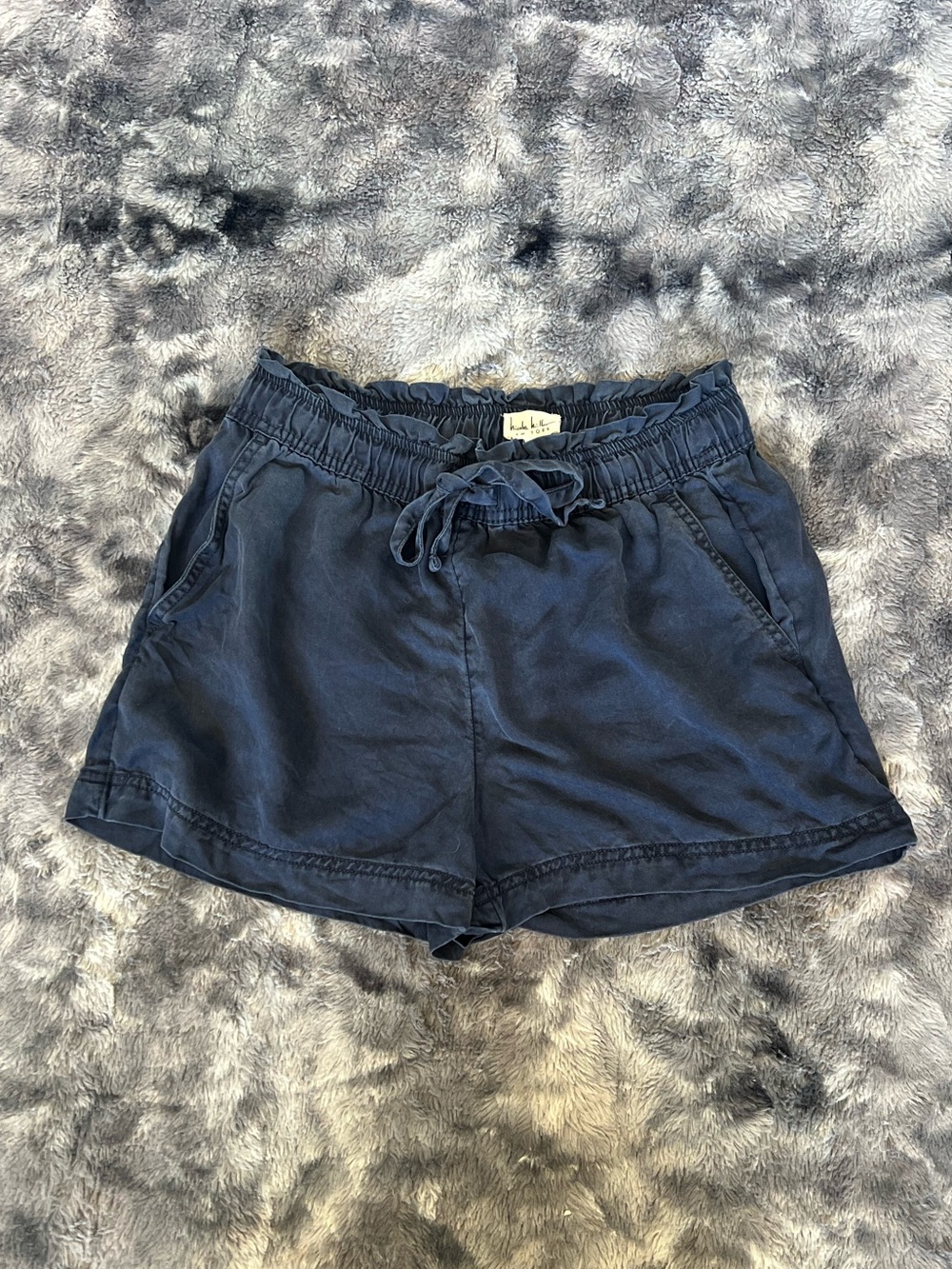 Nicole Miller Women's Navy Drawstring Shorts
